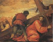 Veronese and Studio rJesus Falls under the Weight of the Cross (mk05) France oil painting artist